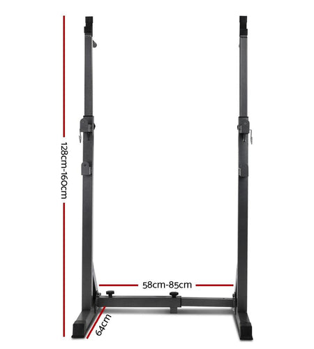Everfit Squat Rack Pair Fitness Weight Lifting Gym Exercise Barbell
