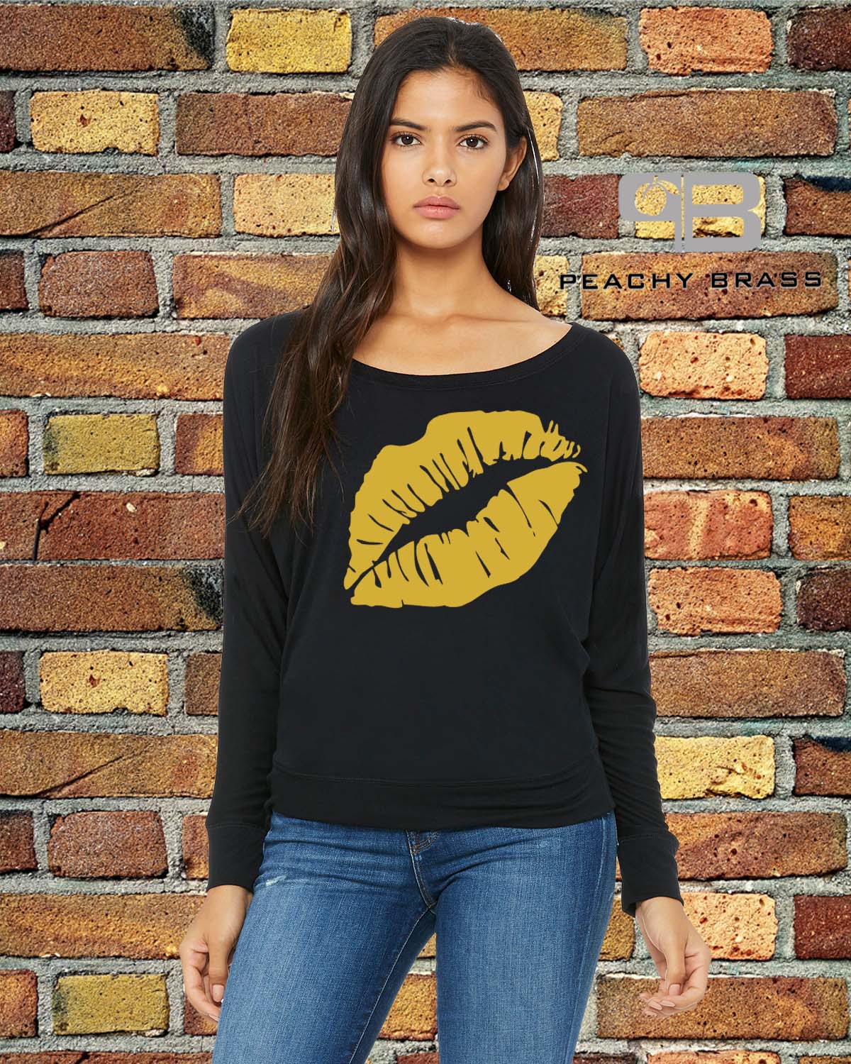 Off the shoulder lips on sale sweatshirt